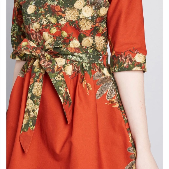 RARE Modcloth Fab Imagination Organic Cotton Dress - Picture 4 of 8